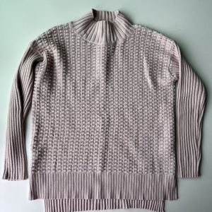 Vince Camuto‎ Women's Size Small Sweater Oversized Mock Neck Chunky Knit Pink